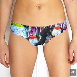 MAYA bikini bottom green swim suit bathing NWT